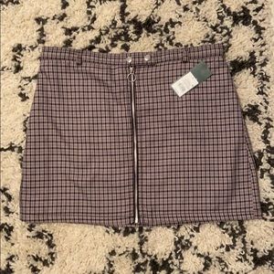 NWT Plaid Mini Skirt
